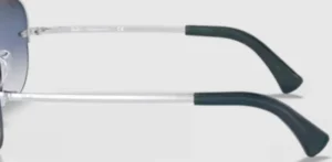 Aste originali Ray-Ban RB3449, colore 9129 · Argento blu