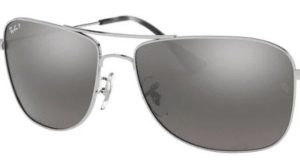 Lenti originali Ray-Ban RB3543, colore 5J · Argento specchio chromance polarizzato · plastica