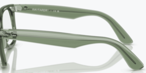 Aste originali Ray-Ban RB4340V vista, colore 8418 · Trasparente verde