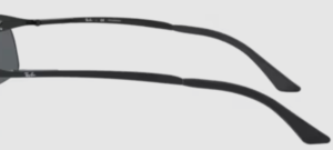 Aste originali Ray-Ban RB3183 Pezzi, colore 002 · Nero