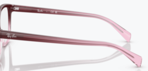Aste originali Ray-Ban RB5362 vista, colore 8311 · Rosso & rosa