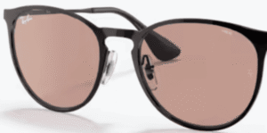 Lenti originali Ray-Ban RB3539 Erika Metal, colore Q4 · Photochromatic marrone sfumato marrone scuro · plastica