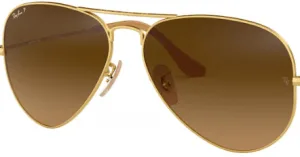 Lenti originali Ray-Ban RB3025 Aviator Large Metal, colore M2 · Marrone sfumato polarizzato