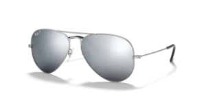 Ray-Ban 3025 AVIATOR LARGE METAL, colore 019/w3 argento opaco