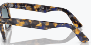 Aste originali Ray-Ban RB2140 Wayfarer, colore 1356 · Giallo e blu avana