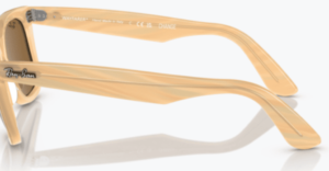Aste originali Ray-Ban RB2140 Wayfarer, colore 1408 · Fotocromatico striato marrone