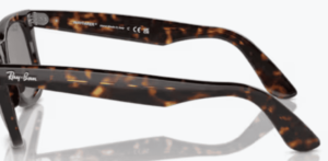 Aste originali Ray-Ban RB2140 Wayfarer, colore 1382 · Avana