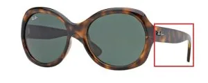Aste originali Ray-Ban RB4191, colore 710 · Avana