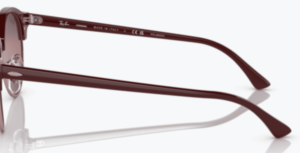 Aste originali Ray-Ban RB4246 Clubround, colore 1365 · Bordeaux su rosa oro