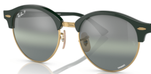 Lenti originali Ray-Ban RB4246 Clubround, colore 1368G4 · Verde su oro