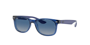 Ray-Ban RJ9052S JUNIOR NEW WAYFARER, colore 70624l trasparente blu