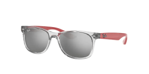 Ray-Ban RJ9052S JUNIOR NEW WAYFARER, colore 70636g trasparente grigio