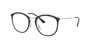 Ray-Ban RX7140, colore 5852 · Nero su trasparente