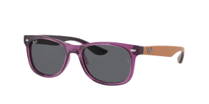 Ray-Ban RJ9052S JUNIOR NEW WAYFARER, colore 706987 trasparente viola