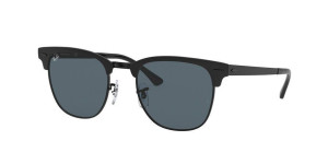 Ray-Ban RB3716 CLUBMASTER METAL, colore 186/r5 nero opaco su nero
