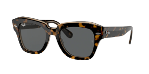 Ray-Ban RB2186 STATE STREET, colore 1292B1 · Avana su trasparente marrone