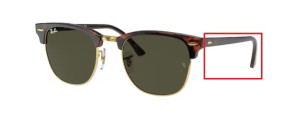 Lenti originali Ray-Ban RB3716 Clubmaster Metal, colore G15 · Verde classico