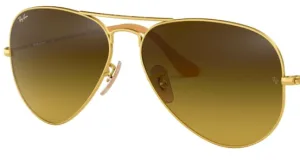 Lenti originali Ray-Ban RB3025 Aviator Large Metal, colore 85 · Marrone sfumato