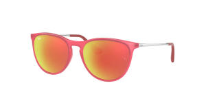 Ray-Ban RJ9060S JUNIOR ERIKA, colore 70096q fuxia fluo trasparente rubber