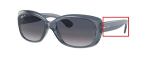 Aste originali Ray-Ban RB4101 Jackie Ohh, colore 6592 · Trasparente blu
