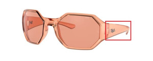 Aste originali Ray-Ban RB4337 Pezzi, colore 6539 · Arancione
