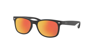 Ray-Ban RJ9052S JUNIOR NEW WAYFARER, colore 100s6q nero opaco