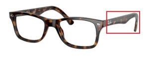Aste originali Ray-Ban RB5228 vista, colore 2012 · Avana scuro