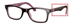 Aste originali Ray-Ban RB5228 vista, colore 2126 · Marrone/rosa