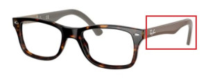 Aste originali Ray-Ban RB5228 vista, colore 5545 · Avana