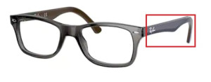 Aste originali Ray-Ban RB5228 vista, colore 5546 · Grigio
