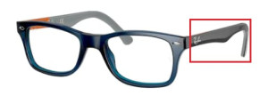 Aste originali Ray-Ban RB5228 vista, colore 5547 · Blu