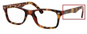 Aste originali Ray-Ban RB5228 vista, colore 5712 · Avana marrone/grigio