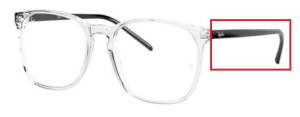 Aste originali Ray-Ban RB5387 vista, colore 8181 · Trasparente
