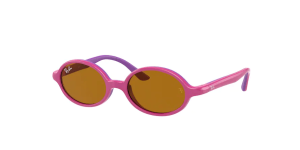 Ray-Ban RJ9145S, colore 7083/3 fucsia su rubber viola