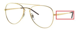 Aste originali Ray-Ban RB6413 vista, colore 2500 · Arista