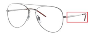 Aste originali Ray-Ban RB6413 vista, colore 2502 · Gunmetal