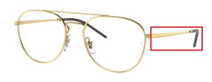 Aste originali Ray-Ban RB6414 vista, colore 2500 · Arista