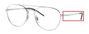 Aste originali Ray-Ban RB6414 vista, colore 2501 · Argento