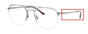 Aste originali Ray-Ban RB6444 vista, colore 2502 · Gunmetal