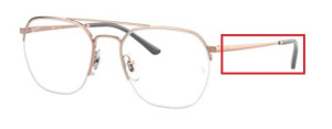 Aste originali Ray-Ban RB6444 vista, colore 3094 · Oro