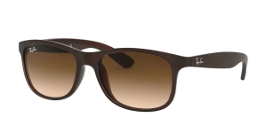 Ray-Ban RB4202 ANDY, colore 607313 marrone opaco su marrone
