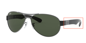 Aste originali Ray-Ban RB3509 Pezzi, colore 004 · Gunmetal