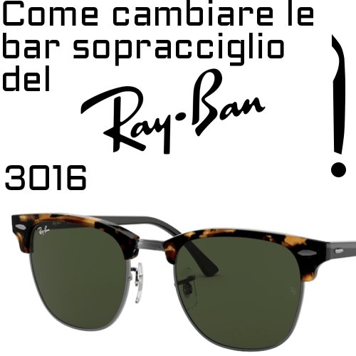 Come cambiare il frontalino (sopracciglio) dei RB3016?
