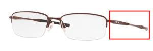 Aste originali Oakley OO3102 Clubface, colore 09 · Satinato corten