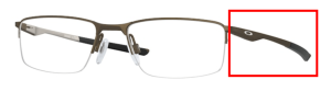 Aste originali Oakley OO3218 Socket 5.5, colore 08 · Satinato lead