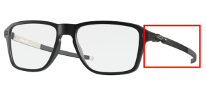 Aste originali Oakley OO8166 Wheel House, colore 01 · Nero satinato