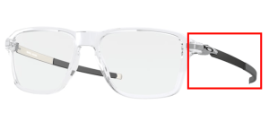 Aste originali Oakley OO8166 Wheel House, colore 02 · Trasparente lucidato