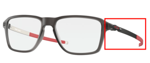 Aste originali Oakley OO8166 Wheel House, colore 03 · Grigio satinato smoke