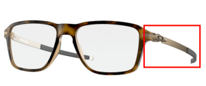 Aste originali Oakley OO8166 Wheel House, colore 04 · Marrone satinato tartaruga