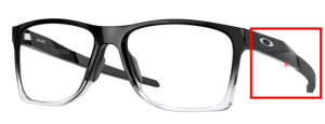 Aste originali Oakley OO8173 Activate, colore 04 · Nero lucidato fade